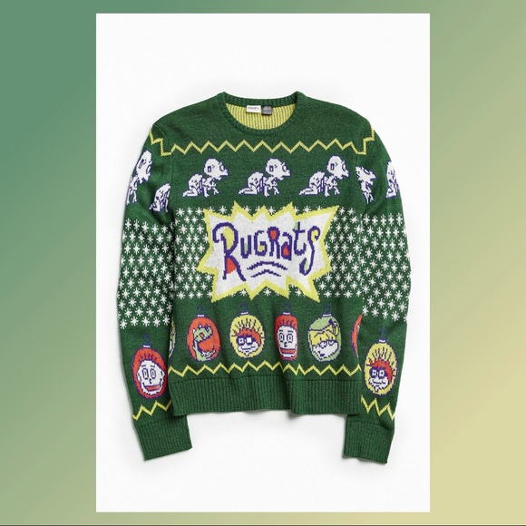 Green Rugrats Holiday Sweater - Picture 2 of 6